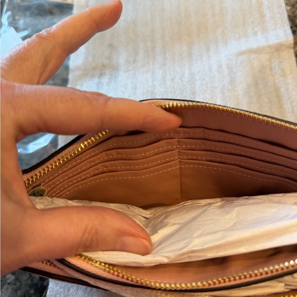 Coach Powder Pink Signature Wristlet - Picture 7 of 16